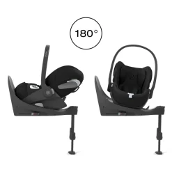 Poussette trio melio carbon 6 almond beige avec siège auto cloud t i-size et nacelle