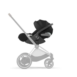 Poussette trio melio carbon 6 almond beige avec siège auto cloud t i-size et nacelle