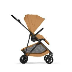 Poussette trio melio carbon 6 cinnamon yellow avec siège auto aton b2 i-size et nacelle