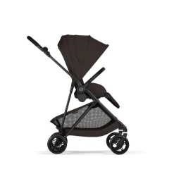 Poussette trio melio carbon 6 chocolate brown avec siège auto cloud t i-size et nacelle