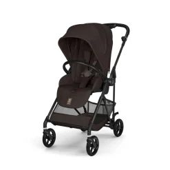 Poussette trio melio carbon 6 chocolate brown avec siège auto cloud t i-size et nacelle