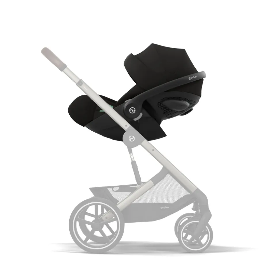Poussette trio melio carbon 6 chocolate brown avec siège auto cloud g i-size et nacelle