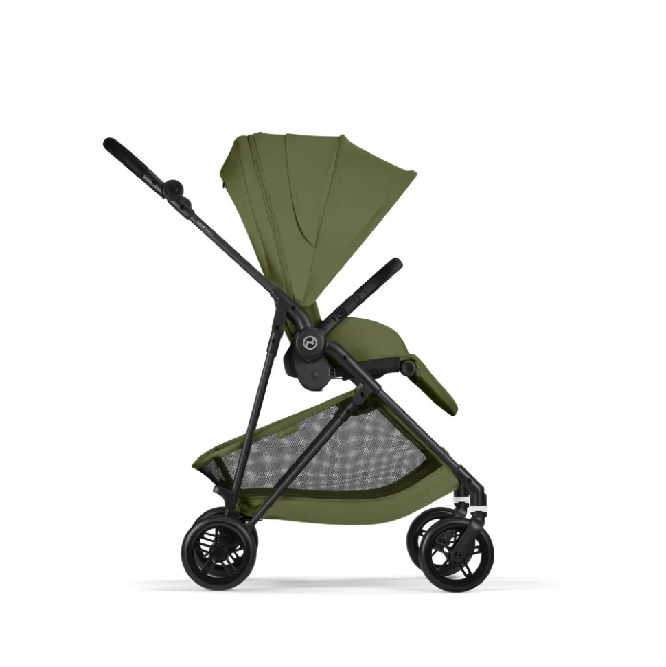 Poussette trio melio carbon 6 moss green avec siège auto cloud t i-size et nacelle