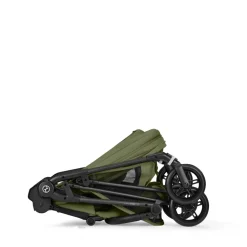 Poussette trio melio carbon 6 moss green avec siège auto cloud g i-size et nacelle