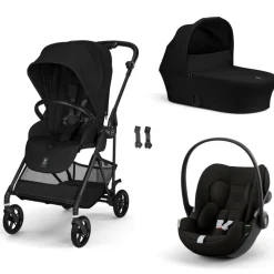 Poussette trio melio carbon 6 magic black avec siège auto cloud g i-size et nacelle