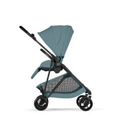 Poussette trio melio carbon 6 stormy blue avec siège auto cloud t i-size et nacelle