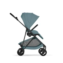 Poussette trio melio carbon 6 stormy blue avec siège auto cloud t i-size et nacelle