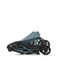 Poussette trio melio carbon 6 stormy blue avec siège auto aton b2 i-size et nacelle