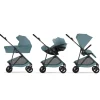 Poussette trio melio carbon 6 stormy blue avec siège auto cloud g i-size et nacelle