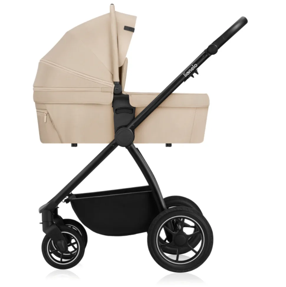 Poussette trio meril + nacelle + coque beige sand