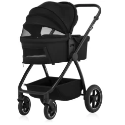 Poussette trio meril + nacelle + coque black onyx