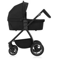 Poussette trio meril + nacelle + coque black onyx