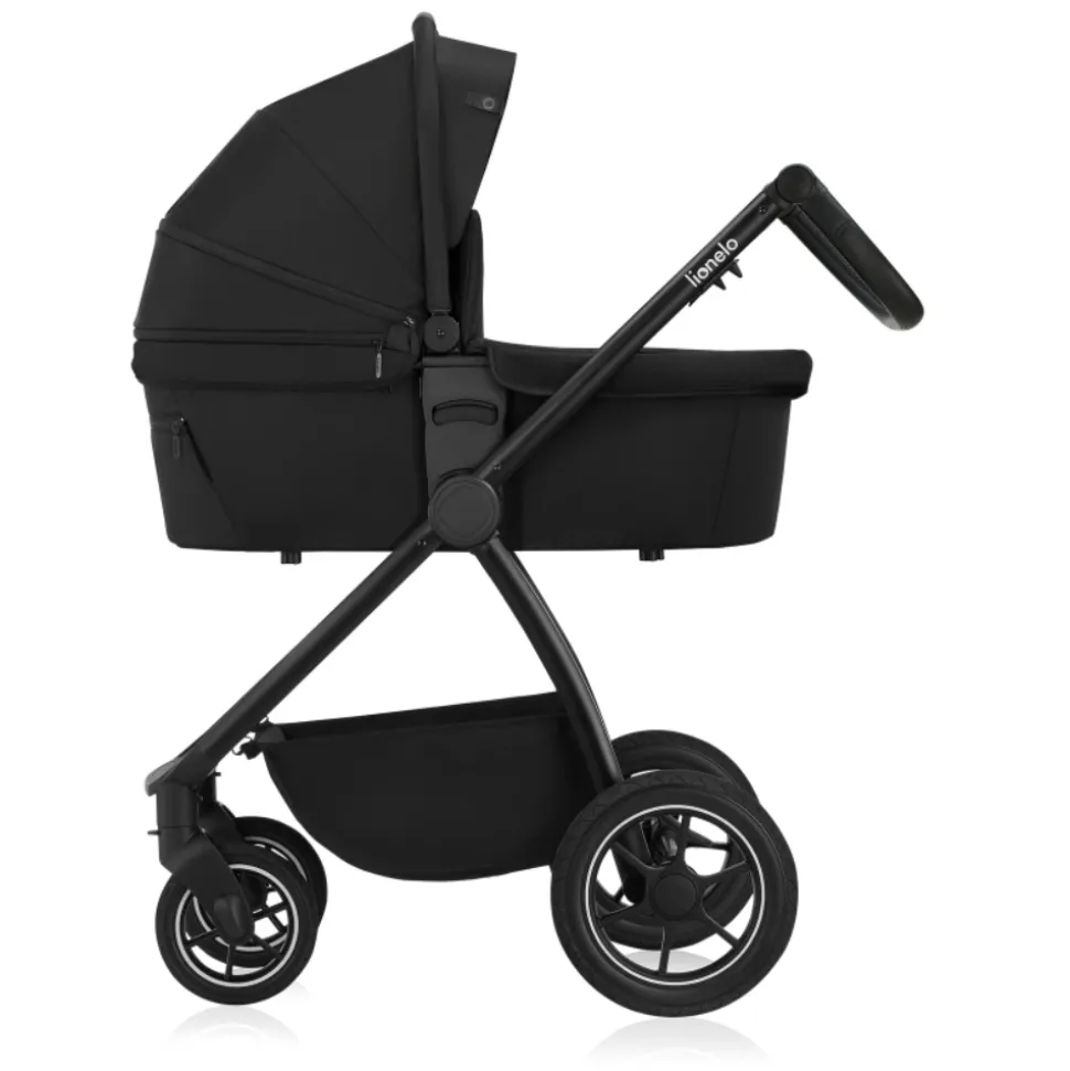 Poussette trio meril + nacelle + coque black onyx