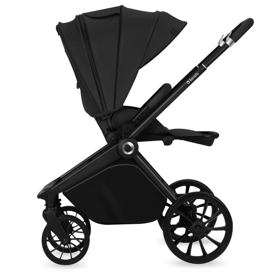 Poussette trio mika plus + nacelle + siège auto astrid black onyx