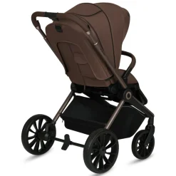 Poussette trio mika plus + nacelle + siège auto astrid mocha mousse