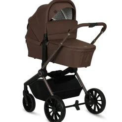Poussette trio mika plus + nacelle + siège auto astrid mocha mousse