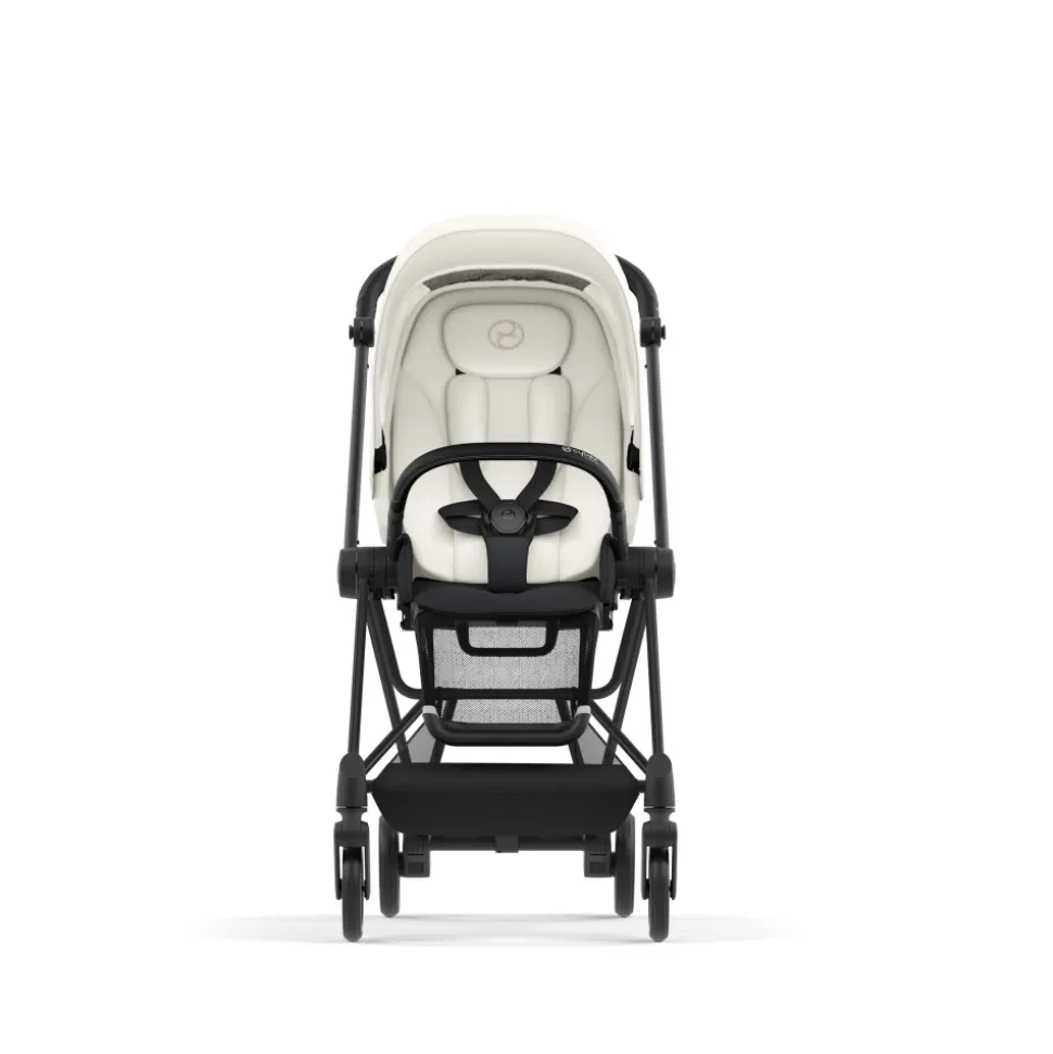 Poussette trio mios 3 off white châssis matt black + cloud t i-size + nacelle luxe