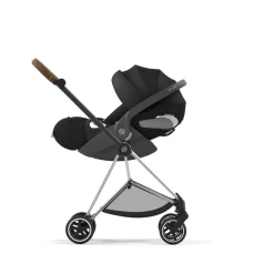 Poussette trio mios 3 off white châssis chrome brown + cloud t i-size + nacelle luxe