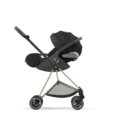 Poussette trio mios 3 off white châssis rose gold + cloud t i-size + nacelle luxe