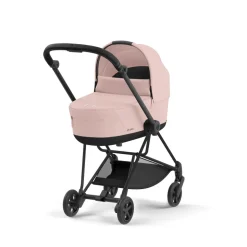 Poussette trio mios 3 peach pink châssis matt black + cloud t i-size + nacelle luxe