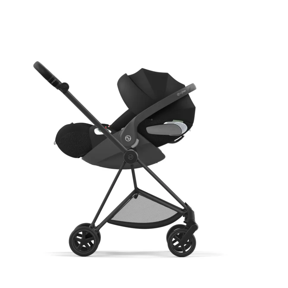 Poussette trio mios 3 peach pink châssis matt black + cloud t i-size + nacelle luxe
