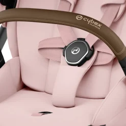 Poussette trio mios 3 peach pink châssis chrome brown + cloud t i-size + nacelle luxe