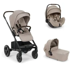 Poussette trio mixx next + siège auto arra flex + nacelle mixx next chateau