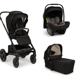 Poussette trio mixx next + siège auto pipa next + nacelle mixx caviar