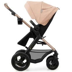 Poussette trio moov 2 air wheels avec base sand beige
