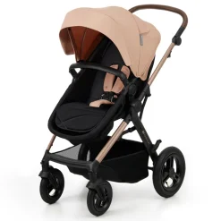 Poussette trio moov 2 air wheels avec base sand beige