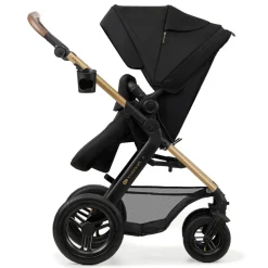 Poussette trio moov 2 air wheels avec base pure black