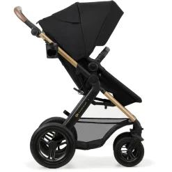 Poussette trio moov 2 air wheels avec base pure black