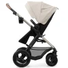Poussette trio moov 2 air wheels avec base moonlight grey