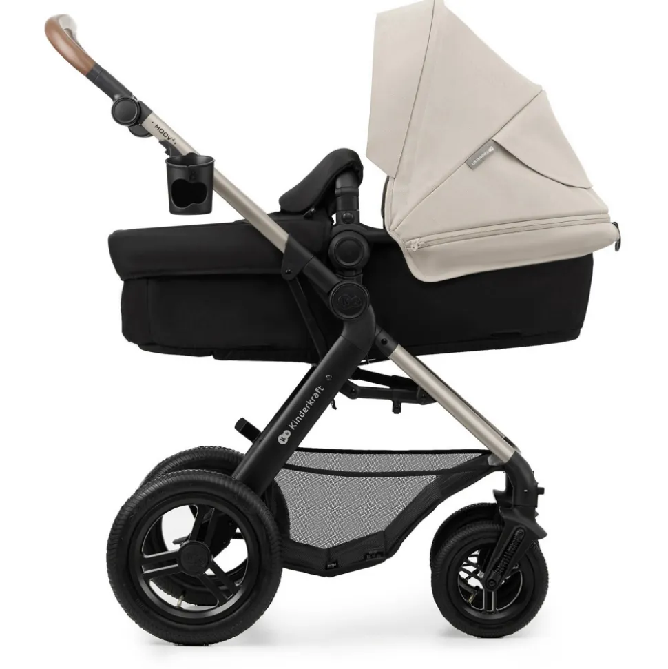 Poussette trio moov 2 air wheels avec base moonlight grey