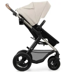 Poussette trio moov 2 air wheels avec base moonlight grey