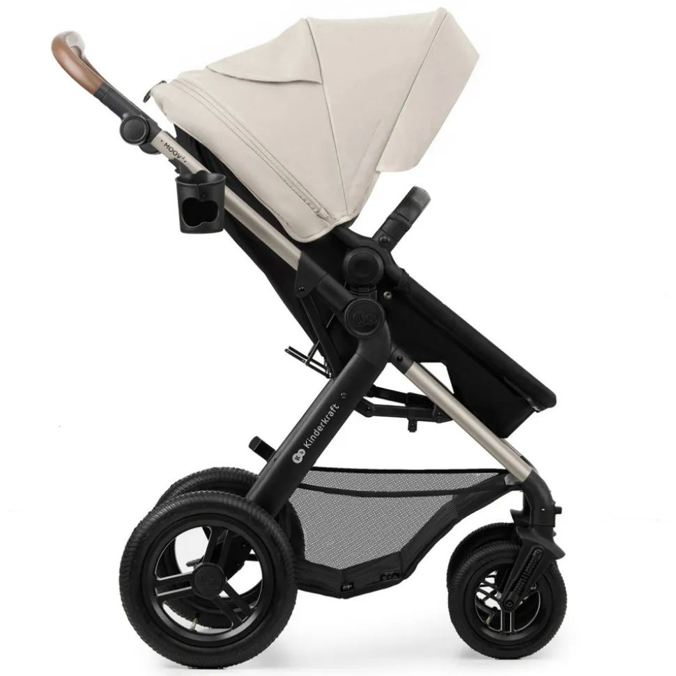 Poussette trio moov 2 air wheels avec base moonlight grey