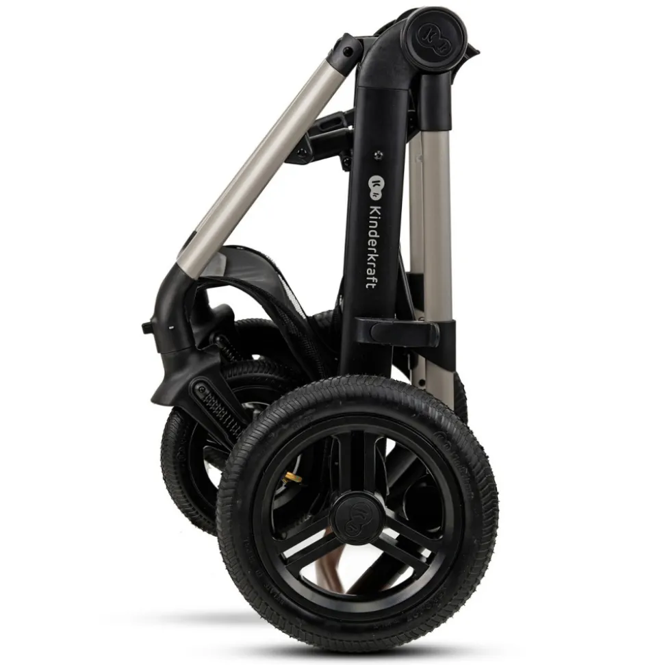 Poussette trio moov 2 air wheels avec base moonlight grey