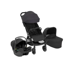 Poussette trio myavo + siège auto snuglite + nacelle charcoal