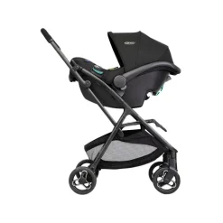 Poussette trio myavo + siège auto snuglite + nacelle midnight