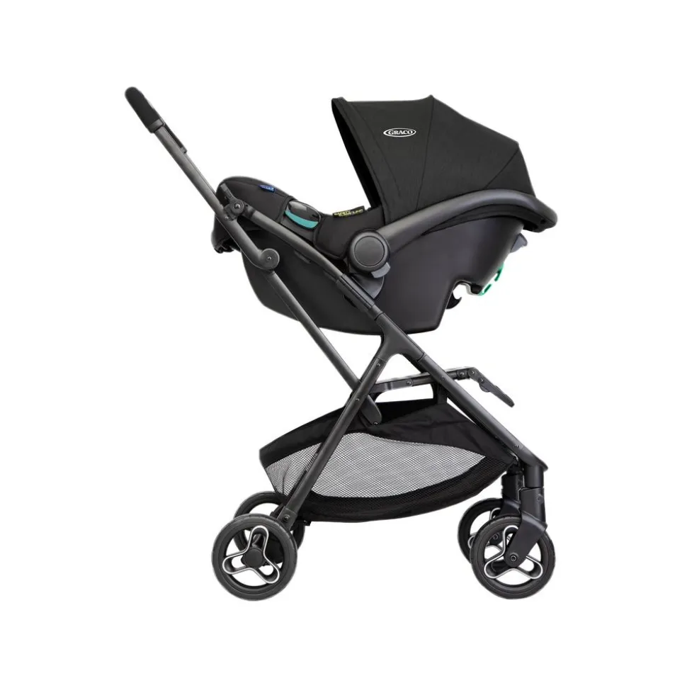 Poussette trio myavo + siège auto snuglite + nacelle midnight