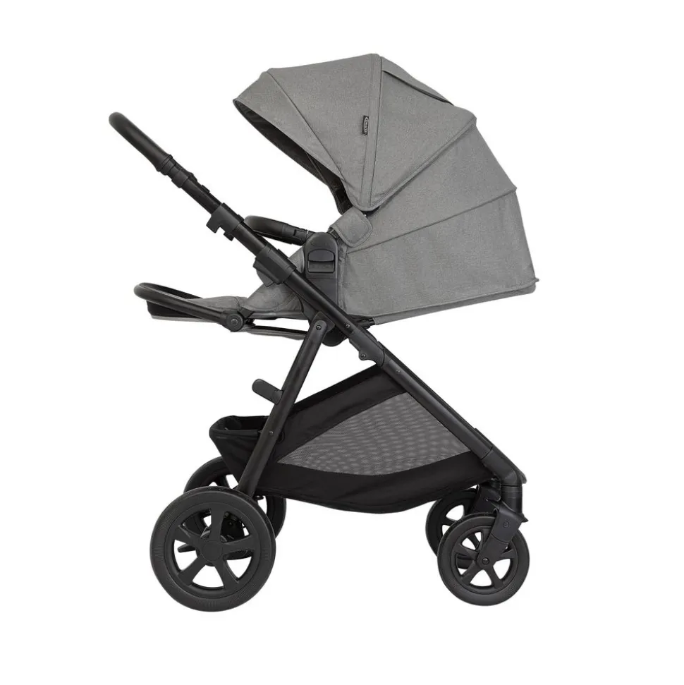 Poussette trio near2me dlx + siège auto snuglite + nacelle ash