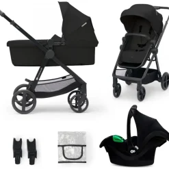 Poussette trio newly noir + siège auto mink pro