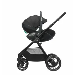 Poussette trio oxford + siège auto pebble 360 pro 2 + nacelle sense twillic black + base familyfix 360 pro