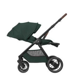 Poussette trio oxford + siège auto pebble 360 pro 2 + nacelle sense twillic green