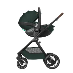 Poussette trio oxford + siège auto pebble 360 pro 2 + nacelle sense twillic green