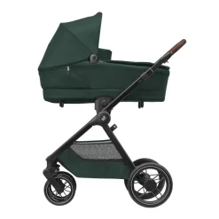 Poussette trio oxford + siège auto pebble 360 pro 2 + nacelle sense twillic green