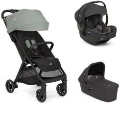 Poussette trio pact pro abyss vert + siège auto i-gemm 3 shale + nacelle ramble shale noir
