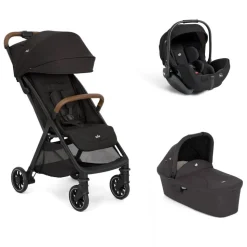 Poussette trio pact pro shale + siège auto i-level pro eclipse + nacelle ramble shale noir