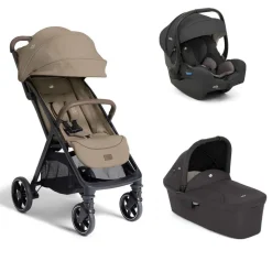 Poussette trio parcel lx signature sandstone + siège auto i-gemm 3 shale + nacelle ramble shale