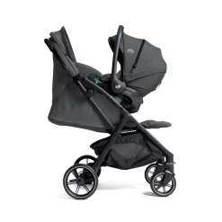 Poussette trio parcel lx signature ebony + siège auto i-gemm 3 shale + nacelle ramble shale